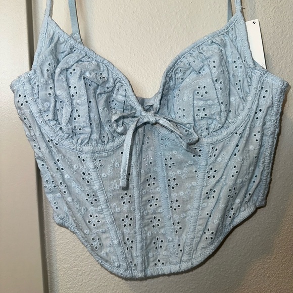 Out From Under Devon Eyelet Cropped Corset - Picture 4 of 6